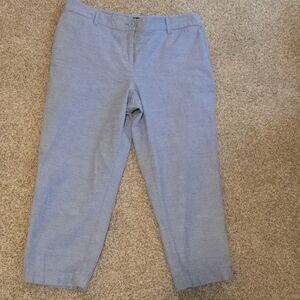Talbots Women's Blue Perfect Crop Pant 10P